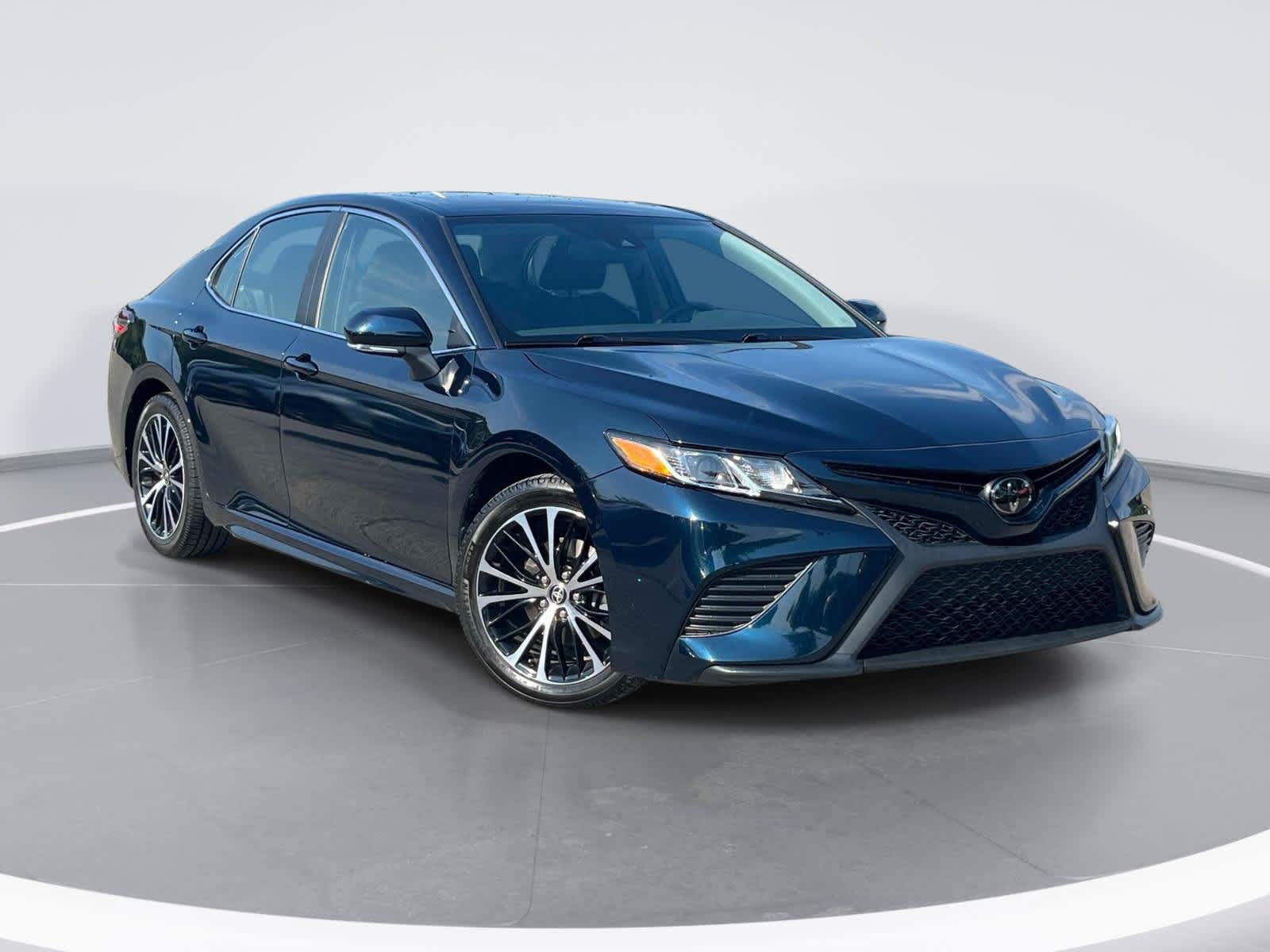 Teal (Galactic Aqua Mica) 2020 Toyota Camry Sedan Front-Wheel Drive 8-Speed Automatic