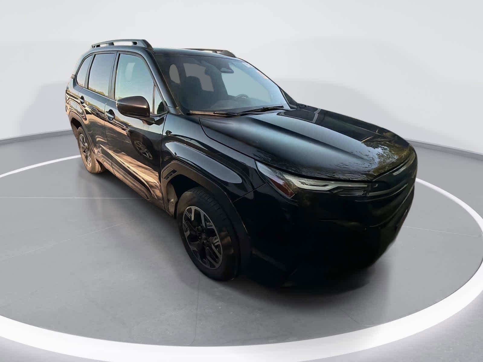 Crystal Black Silica 2025 Subaru Forester Premium Crossover AWD SUV / Crossover All-Wheel Drive Continuously Variable Transmission