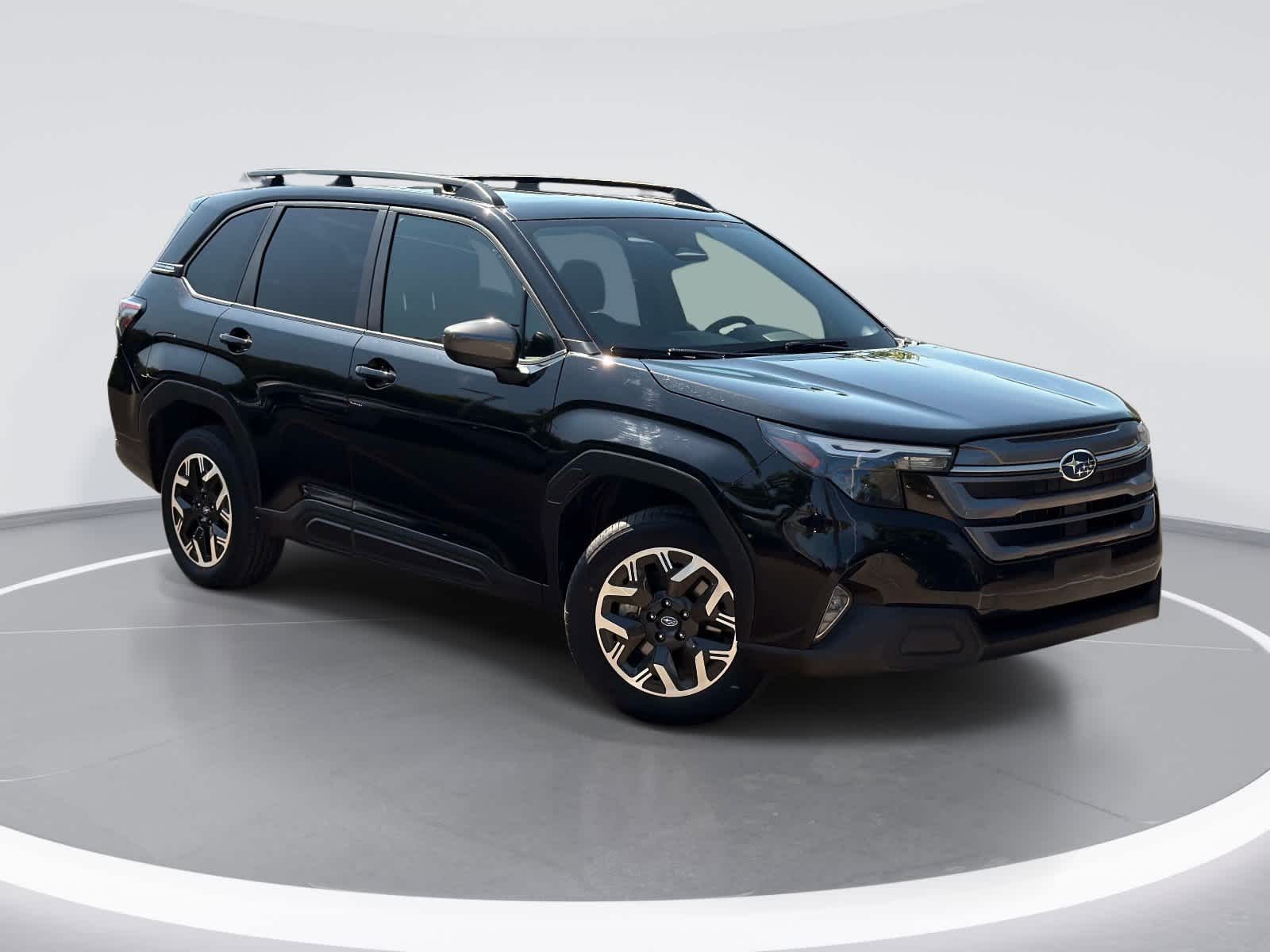 Crystal Black Silica 2025 Subaru Forester Premium Crossover AWD SUV / Crossover All-Wheel Drive Continuously Variable Transmission