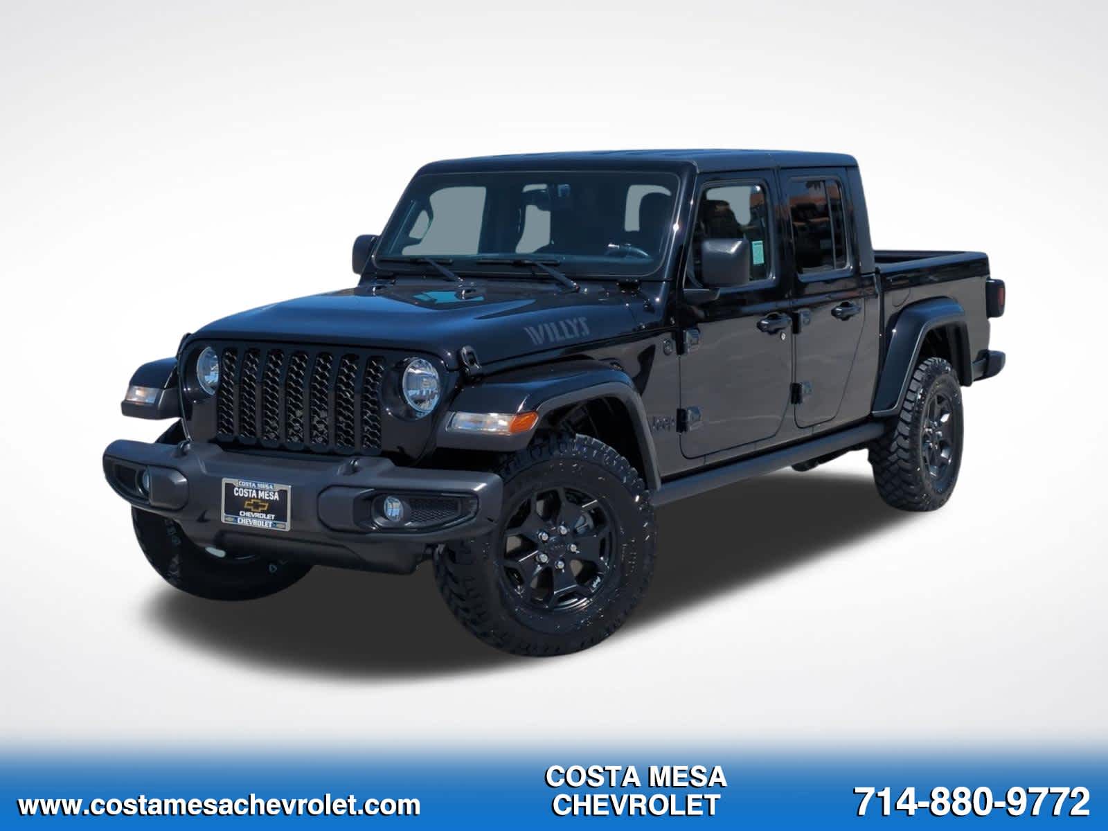 Black Clearcoat 2021 Jeep Gladiator Pickup Truck Four-Wheel Drive 8-Speed Automatic