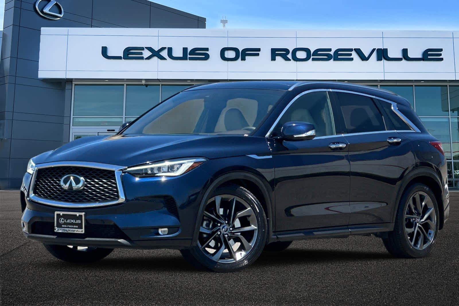 Hermosa Blue 2019 INFINITI QX50 SUV / Crossover All-Wheel Drive Continuously Variable Transmission