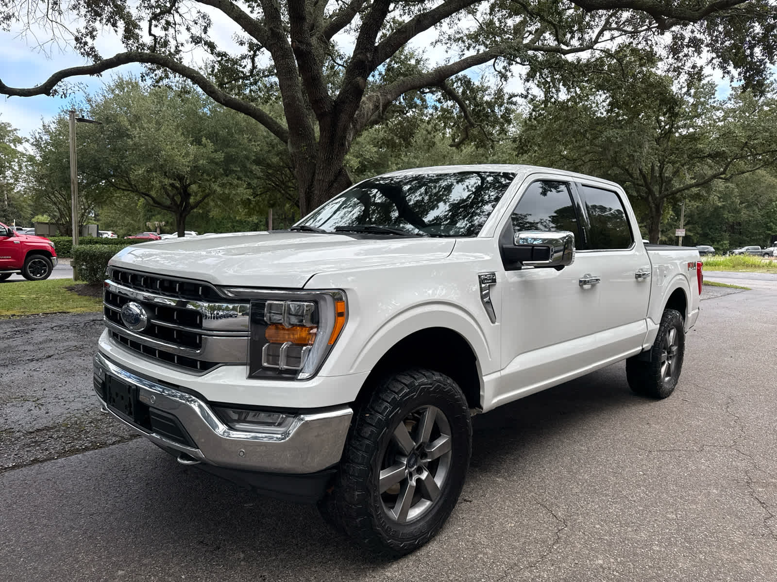 2023 Ford F-150 LARIAT Star White Metallic Tri-Coat at Ravenel Ford
