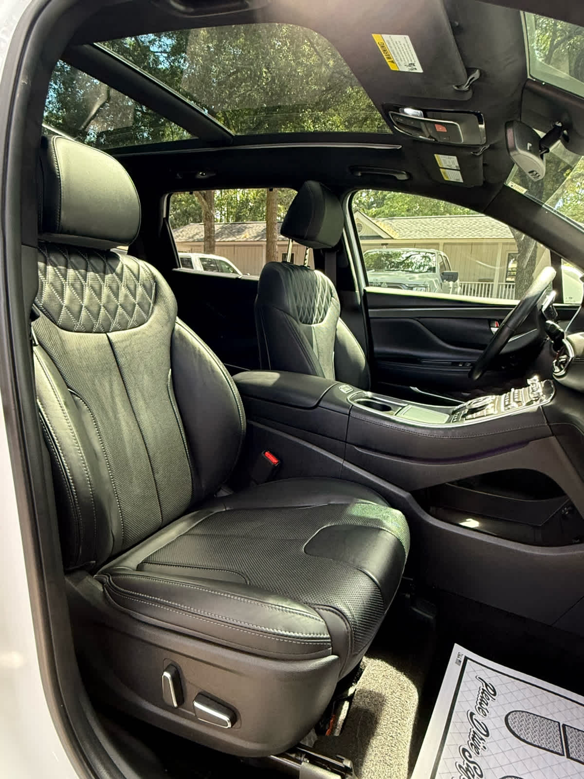 2023 Hyundai Santa Fe Calligraphy Serenity White Pearl at Griffin Nissan