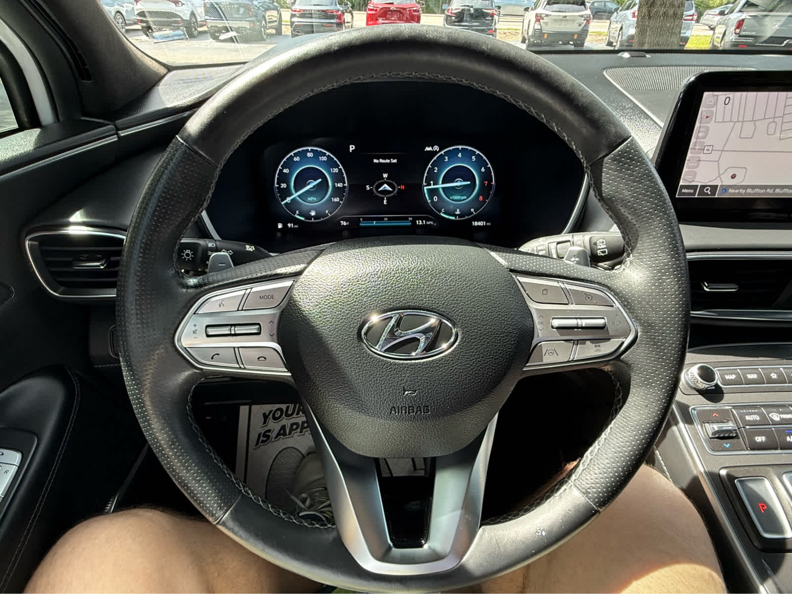 2023 Hyundai Santa Fe Calligraphy Serenity White Pearl at Griffin Nissan