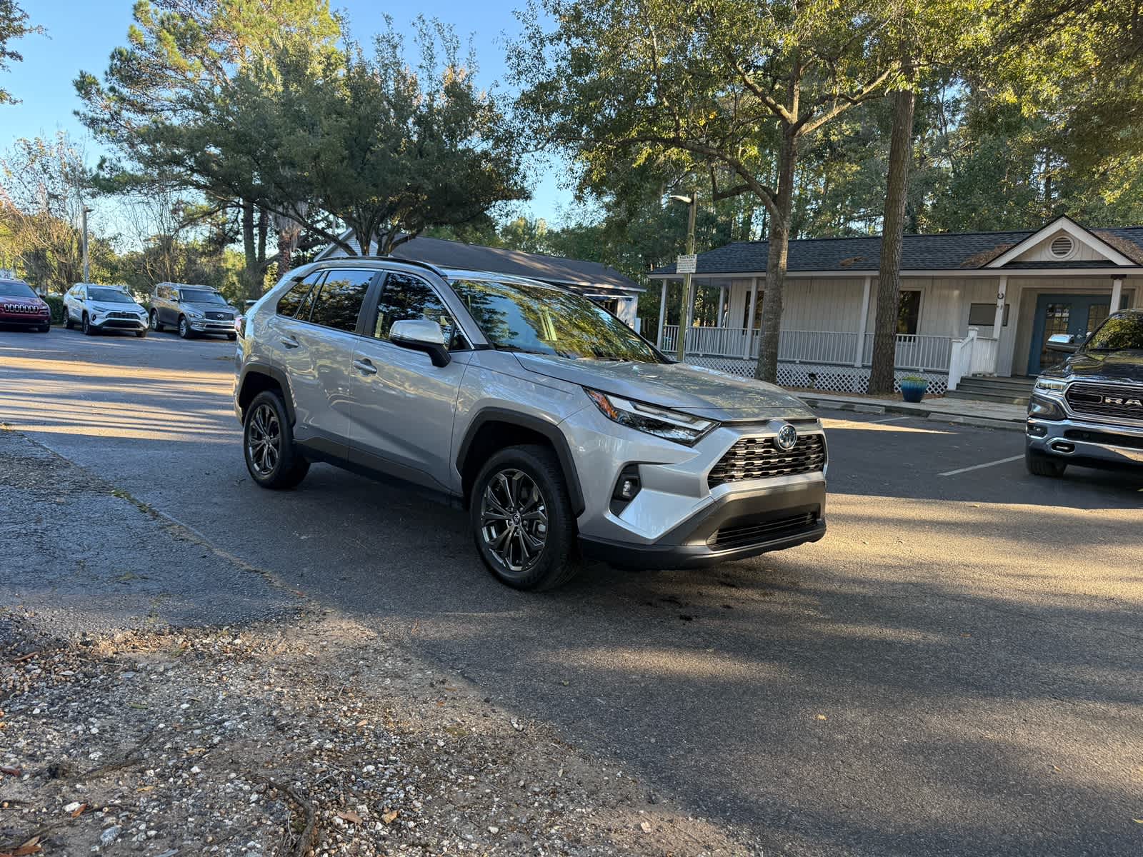 2022 Toyota RAV4 Hybrid XLE Premium Silver Sky Metallic at Stokes Toyota Beaufort