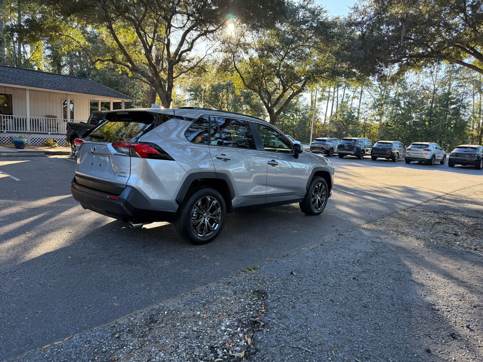 2022 Toyota RAV4 Hybrid XLE Premium Silver Sky Metallic at Stokes Toyota Beaufort