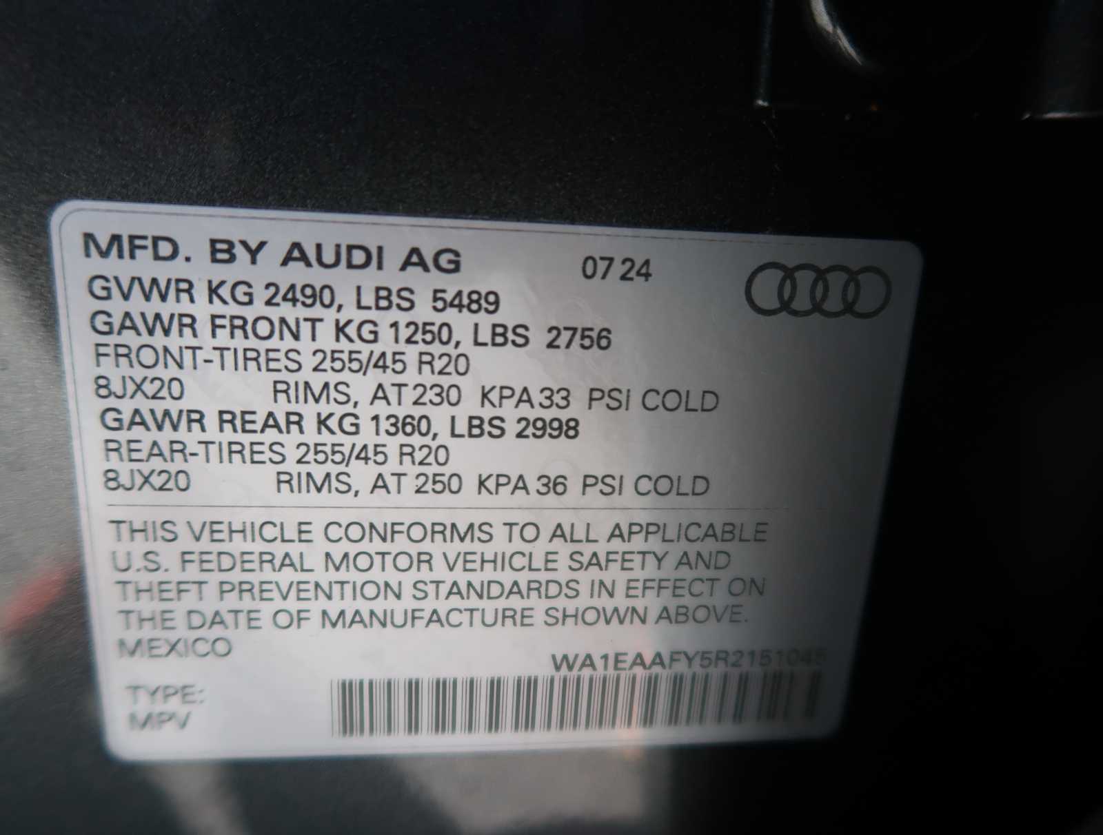 2024 Audi Q5 S line Premium Plus 26