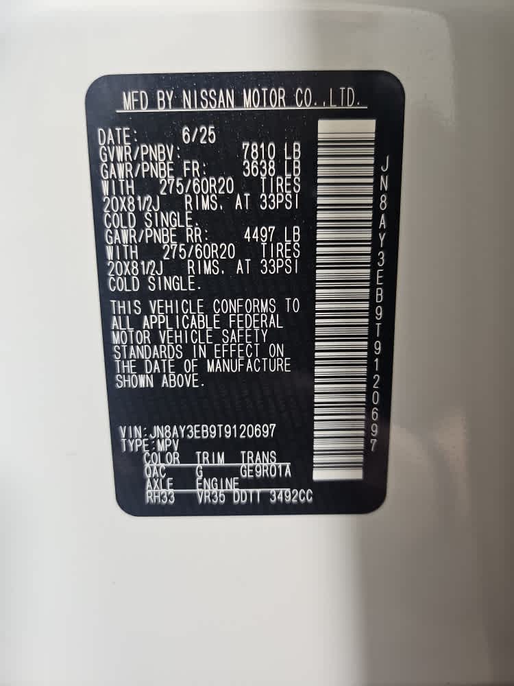 new 2026 Nissan Armada car, priced at $73,999