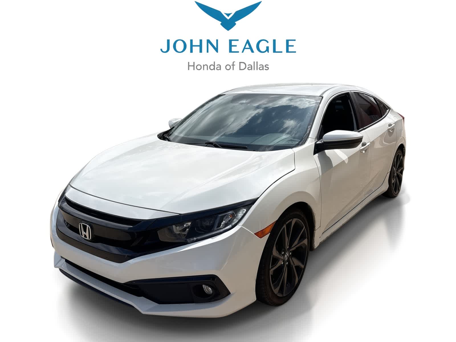 Platinum White Pearl 2020 Honda Civic Sport Sedan FWD Sedan Front-Wheel Drive Continuously Variable Transmission