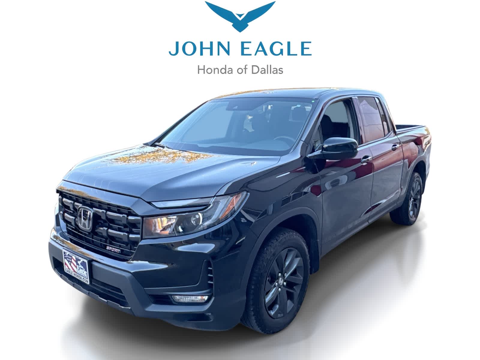 Crystal Black Pearl 2025 Honda Ridgeline Sport AWD Pickup Truck All-Wheel Drive 9-Speed Automatic