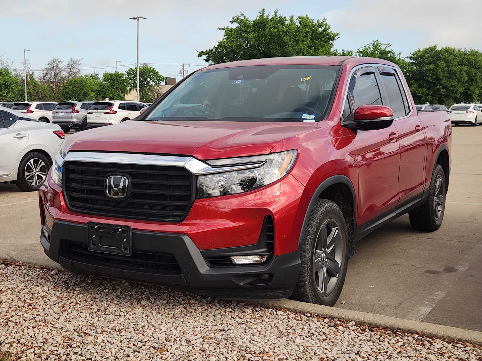 Radiant Red Metallic II 2023 Honda Ridgeline RTL AWD Pickup Truck All-Wheel Drive 9-Speed Automatic