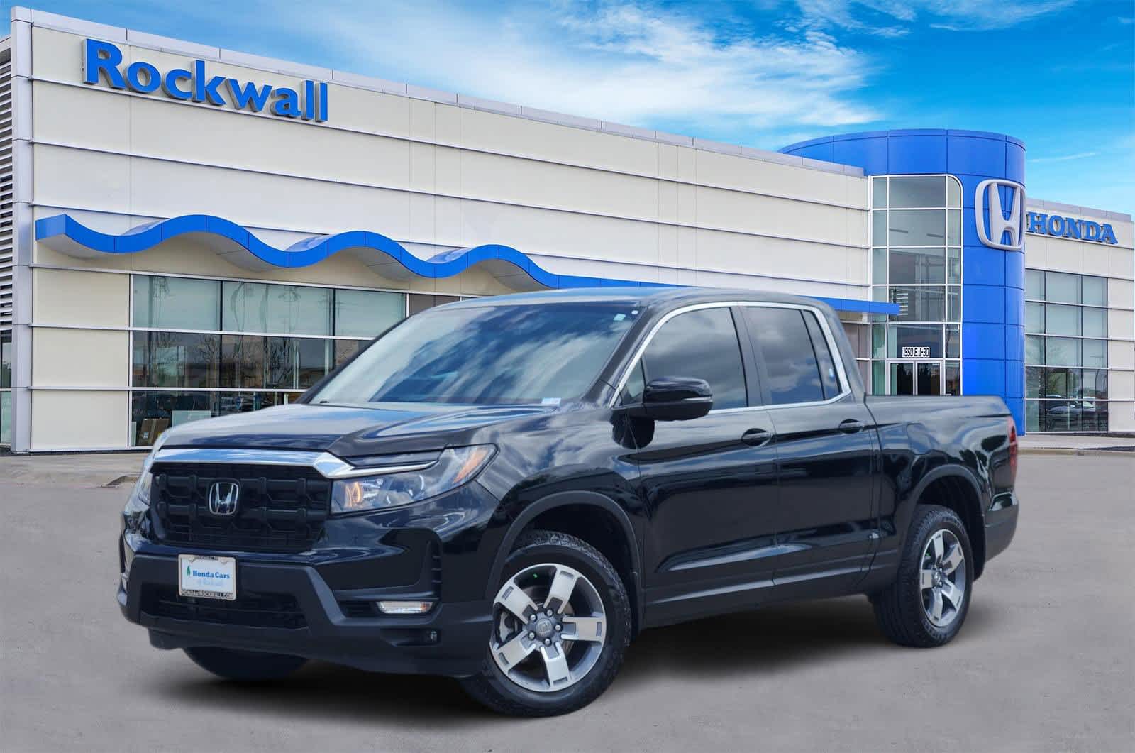 Crystal Black Pearl 2025 Honda Ridgeline RTL AWD Pickup Truck All-Wheel Drive 9-Speed Automatic