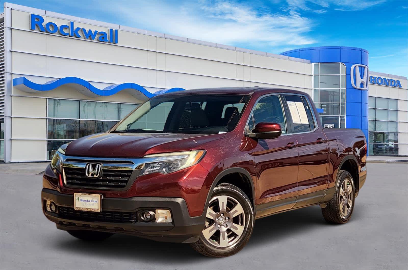 Red 2019 Honda Ridgeline Pickup Truck All-Wheel Drive 6-Speed Automatic