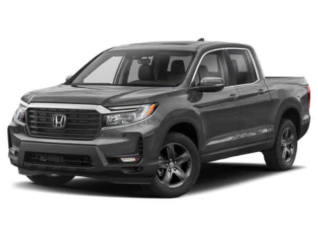 Gray (Modern Steel Metallic) 2023 Honda Ridgeline RTL AWD Pickup Truck All-Wheel Drive 9-Speed Automatic