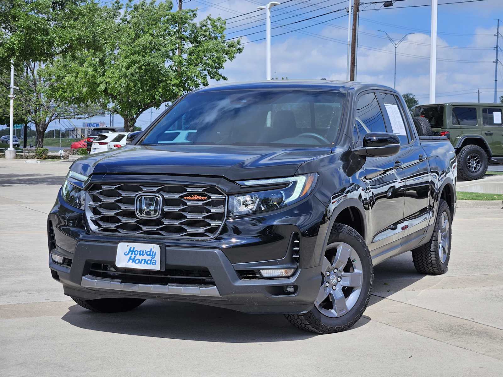 Crystal Black Pearl 2024 Honda Ridgeline TrailSport AWD Pickup Truck All-Wheel Drive 9-Speed Automatic