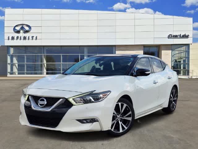 Pearl White 2017 Nissan Maxima Sedan Front-Wheel Drive Automatic