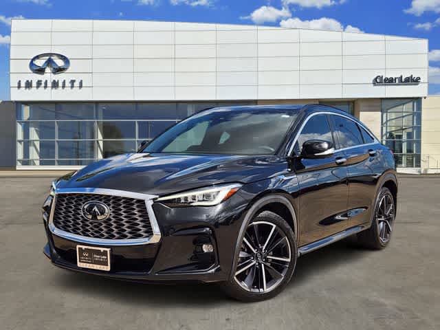 Mineral Black 2023 INFINITI QX55 SUV / Crossover All-Wheel Drive Continuously Variable Transmission
