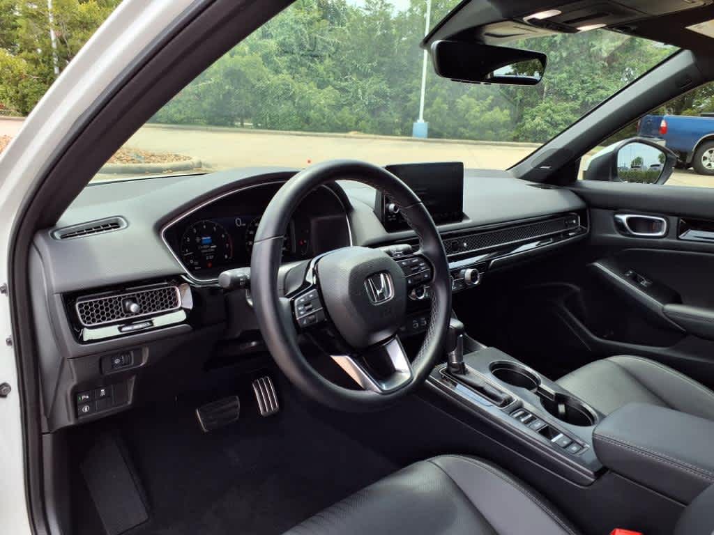 Certified 2023 Honda Civic Hatchback Sport Touring with VIN 19XFL1H89PE000145 for sale in Katy, TX