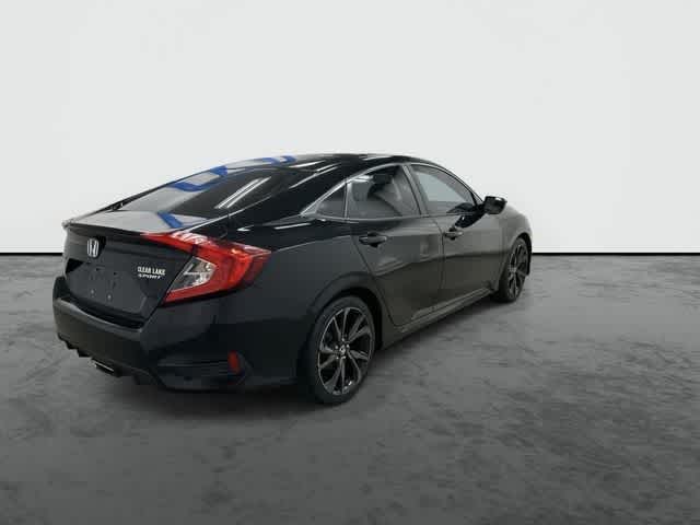 2020 Honda Civic Sedan Sport Crystal Black Pearl at Westside Kia