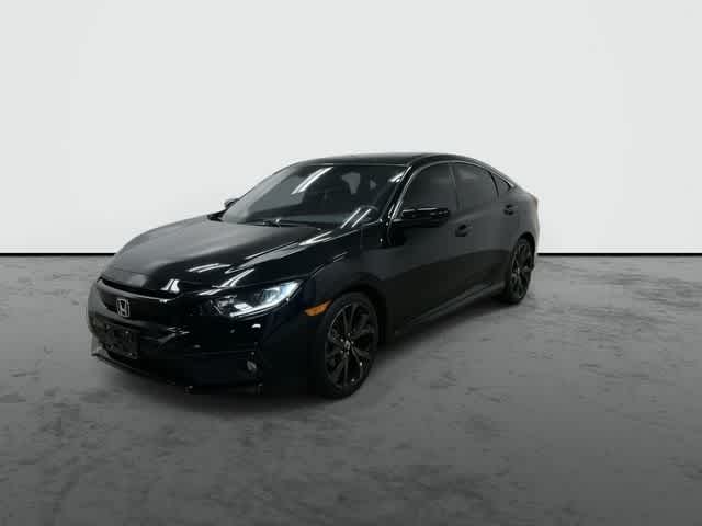 2020 Honda Civic Sedan Sport Crystal Black Pearl at Westside Kia