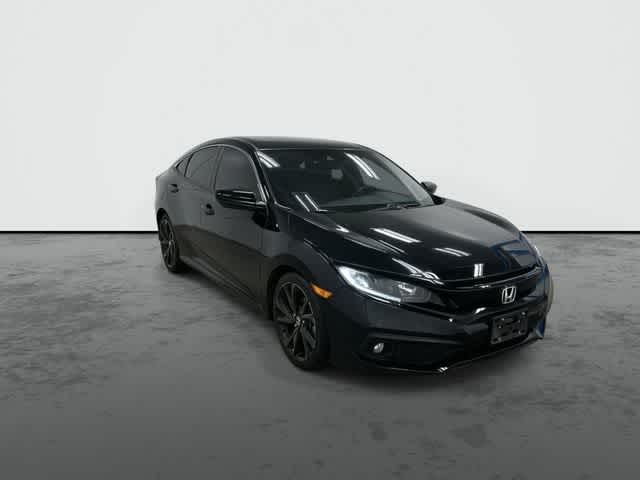 2020 Honda Civic Sedan Sport Crystal Black Pearl at Westside Kia