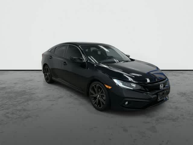 2020 Honda Civic Sedan Sport Crystal Black Pearl at Westside Kia