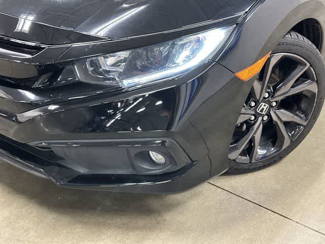 2020 Honda Civic Sedan Sport Crystal Black Pearl at Westside Kia