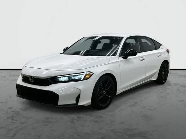 Platinum White Pearl 2025 Honda Civic Hatchback Hatchback Front-Wheel Drive Continuously Variable Transmission