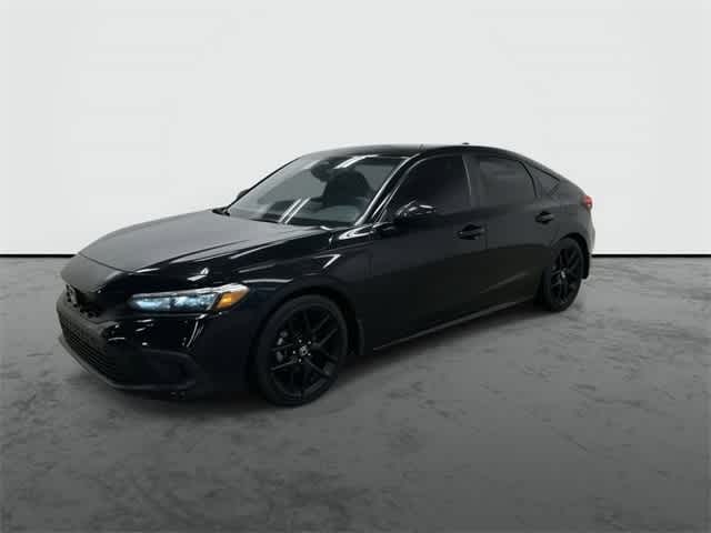 2024 Honda Civic Hatchback Sport Crystal Black Pearl at Sterling McCall Acura
