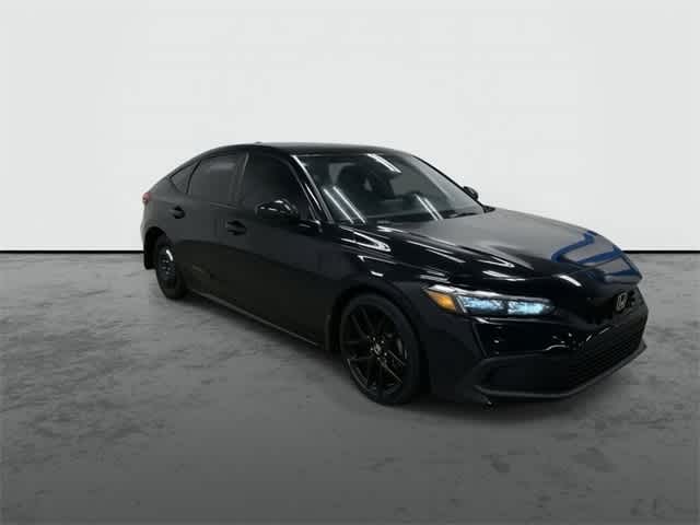 2024 Honda Civic Hatchback Sport Crystal Black Pearl at Sterling McCall Acura