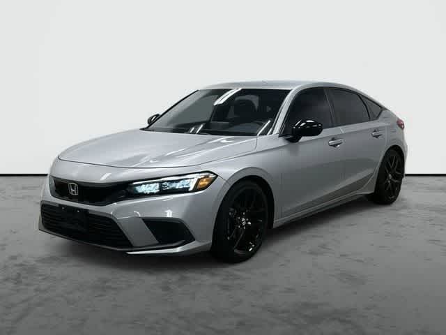 Lunar Silver Metallic 2024 Honda Civic Hatchback Sport FWD Hatchback Front-Wheel Drive Continuously Variable Transmission