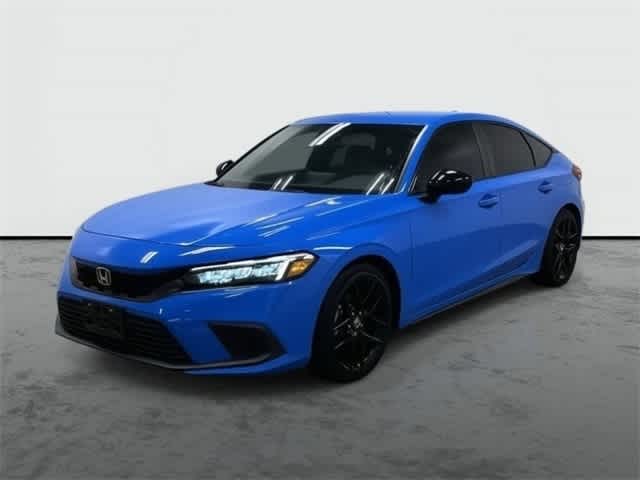 2022 Honda Civic Hatchback Sport Boost Blue Pearl at Sterling McCall Acura