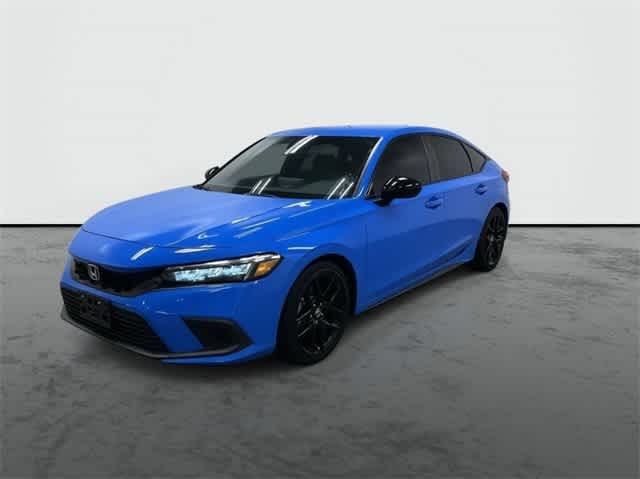 2022 Honda Civic Hatchback Sport Boost Blue Pearl at Sterling McCall Acura