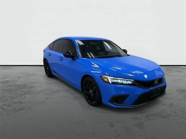 2022 Honda Civic Hatchback Sport Boost Blue Pearl at Sterling McCall Acura