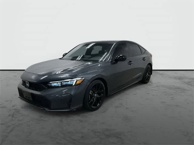 2025 Honda Civic Hatchback Sport Meteorite Gray Metallic at Sterling McCall Acura