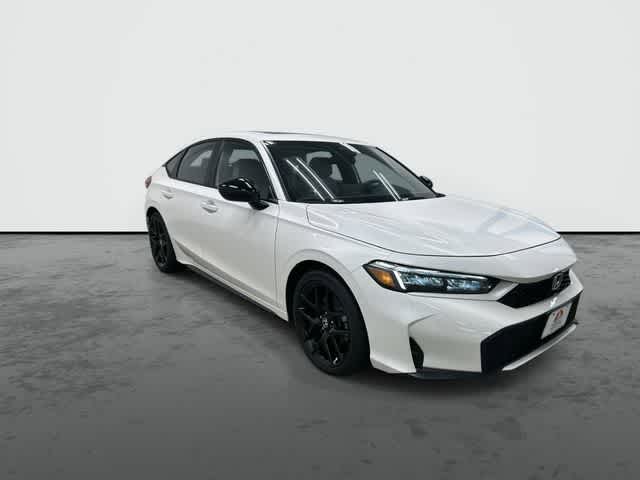2026 Honda Civic Hatchback Hybrid Sport White at Honda of Clear Lake