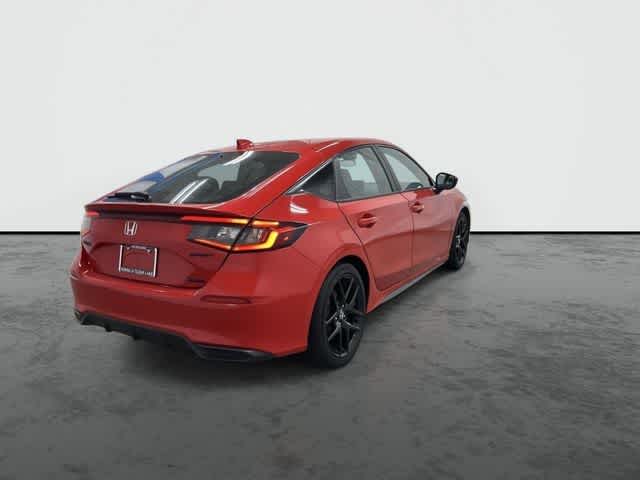 2026 Honda Civic Hatchback Hybrid Sport Red at Honda of Clear Lake
