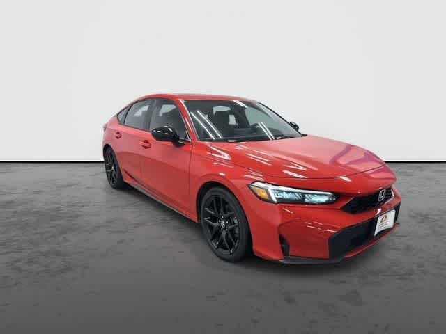 2026 Honda Civic Hatchback Hybrid Sport Red at Honda of Clear Lake