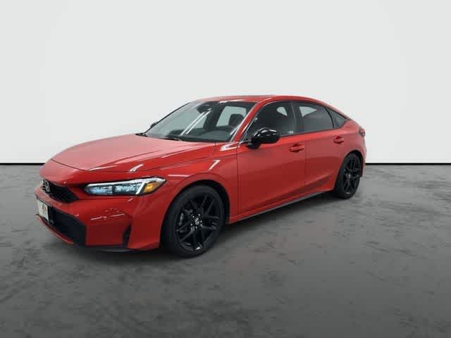 2026 Honda Civic Hatchback Hybrid Sport Red at Honda of Clear Lake