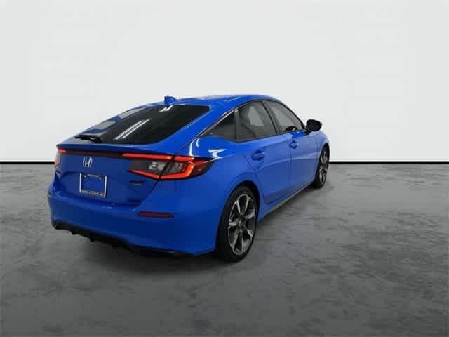 2026 Honda Civic Hatchback Hybrid Sport Touring Boost Blue Pearl at Honda of Clear Lake