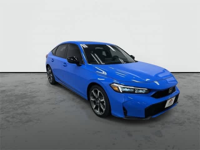 2026 Honda Civic Hatchback Hybrid Sport Touring Boost Blue Pearl at Honda of Clear Lake