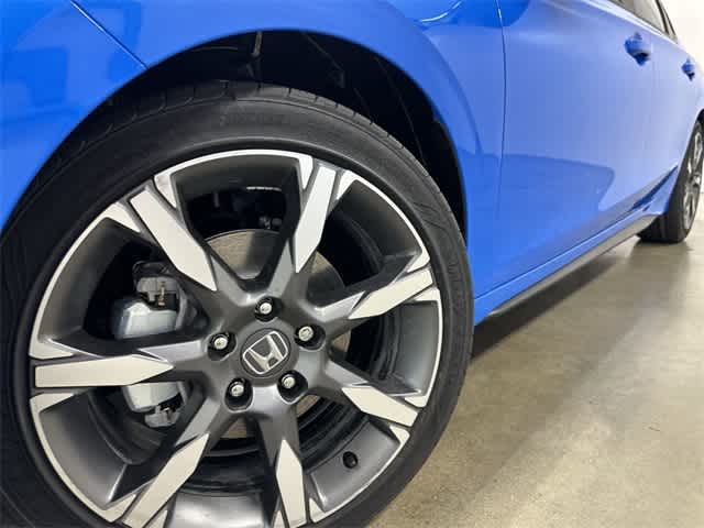2026 Honda Civic Hatchback Hybrid Sport Touring Boost Blue Pearl at Honda of Clear Lake