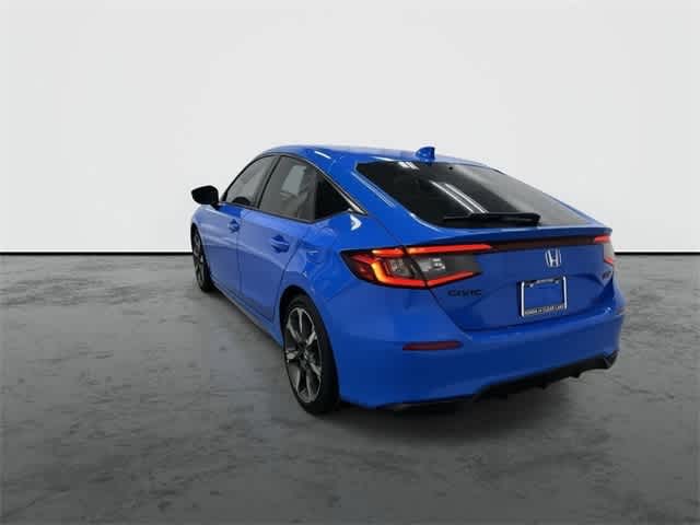 2026 Honda Civic Hatchback Hybrid Sport Touring Boost Blue Pearl at Honda of Clear Lake