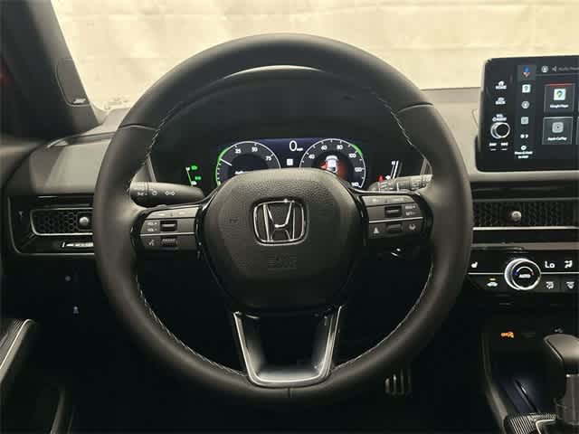 2026 Honda Civic Hatchback Hybrid Sport Touring Rallye Red at Honda of Clear Lake