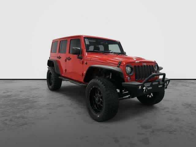 2017 Jeep Wrangler Unlimited Sahara Firecracker Red Clearcoat at Lexus of Clear Lake