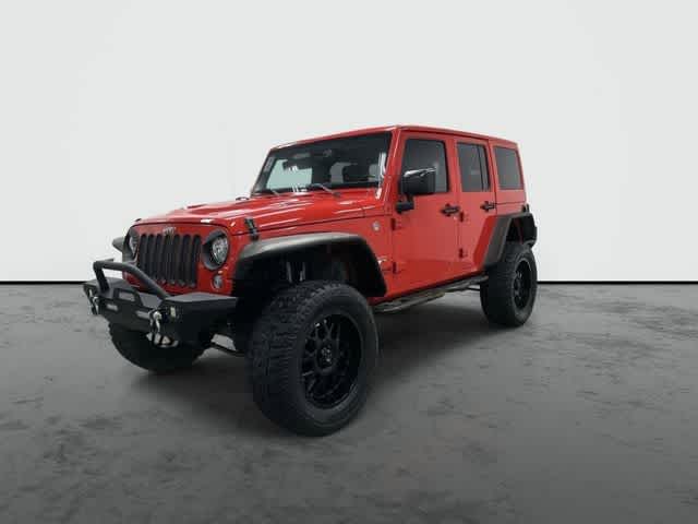 2017 Jeep Wrangler Unlimited Sahara Firecracker Red Clearcoat at Lexus of Clear Lake