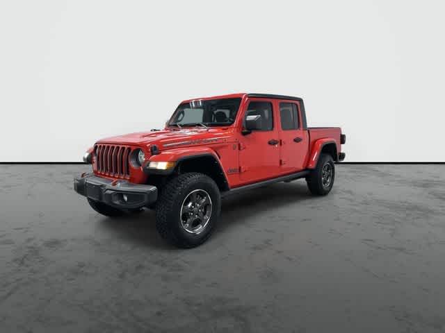2021 Jeep Gladiator Rubicon Firecracker Red Clearcoat at AutoNation Toyota Gulf Fwy