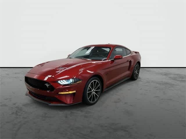 2023 Ford Mustang EcoBoost Premium Rapid Red Metallic Tinted Clearcoat at Mac Haik Ford