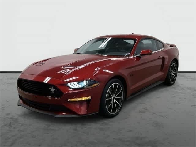 2023 Ford Mustang EcoBoost Premium Rapid Red Metallic Tinted Clearcoat at Mac Haik Ford