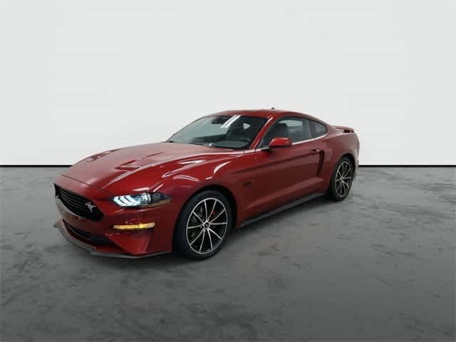 2023 Ford Mustang EcoBoost Premium Rapid Red Metallic Tinted Clearcoat at Mac Haik Ford